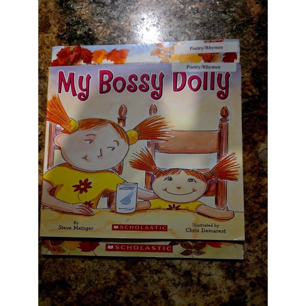 Scholastic Steve Metzger Book Lot My Bossy Dolly & We're Going on a Leaf Hunt